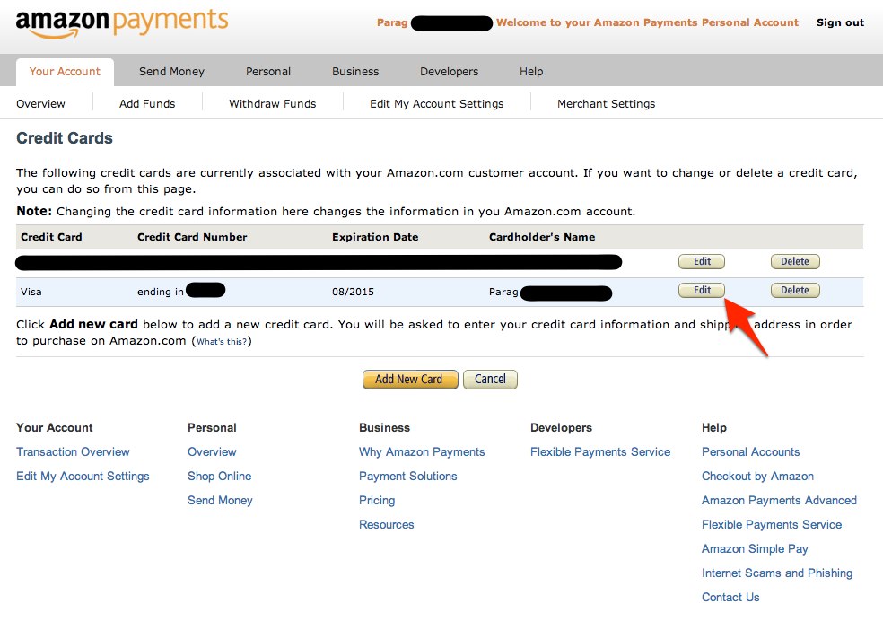 how to make a payment on my amazon credit card