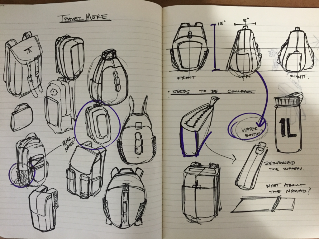 Early Jetpack 20L Sketches